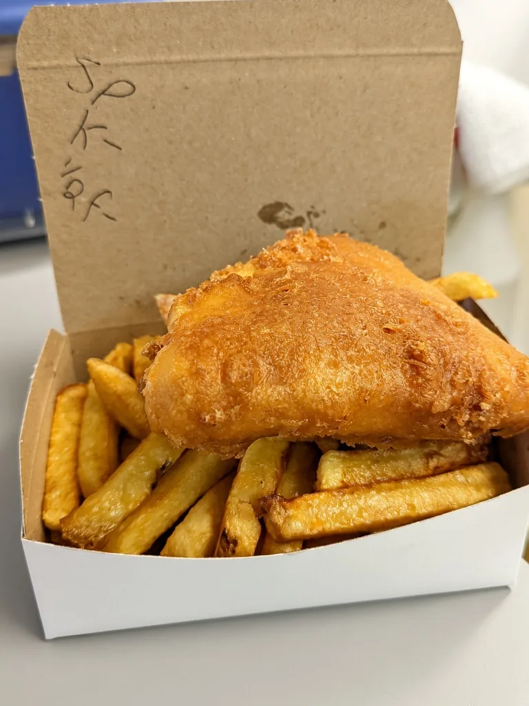 Fish and chips for dine-in, takeout and delivery from Golden Fish & Chips in Hamilton
